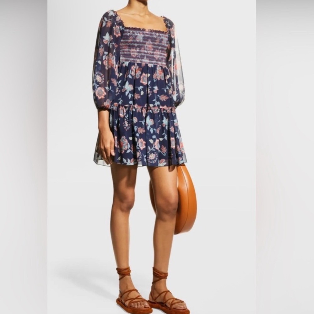 Sachin & Babi Lola smock mini dress Size Medium